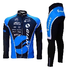 GAO Jersey Automne Et Hiver Polaire /à Manches Longues Bretelles Combinaison De Cyclisme VTT V/élo Polaire V/êtements Chauds Costume,Red-M