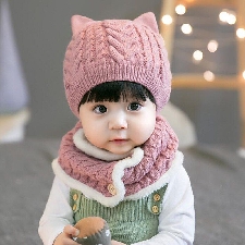 Enfant Fille & Garçon Bébé Enfant Hiver Chaud Crochet Tricot Chapeau Bobble Beanie Cap 