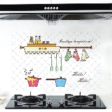 Sticker mural de cuisine antikérosène