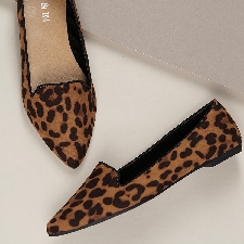 ballerines leopard pointues