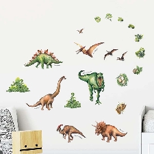 Sticker mural à motif dinosaure