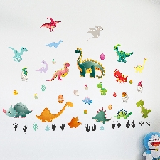 Enfant Sticker mural à imprimé dinosaure
