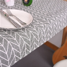 Grey About 120x120cm -Nappe De Table, Couverture Pour Table À Manger, Motif Géométrique, Jaune, Gris, En Coton, Simple, Moderne, Déc