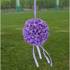 Violet 14cm Boule De Mariage Fleur Artificielle