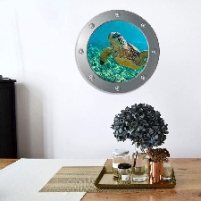 Sea Life 3D Sticker Mural Tortue ou Bateau Sticker Mural Fenêtre Décoration Toilette Salle De Bains Salon Chambre