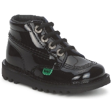 BOYS KIDS PATENT BOOTS DEALER ANKLE CHELSEA BOOT GENUINE LEATHER UK SIZES 4J-12J