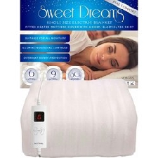 Sweet Dreams Electric Blanket Single Size - Luxury Heated Mattress Cover
