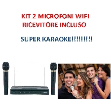 set microfoni wi fi senza fili - microfoni senza fili wireless karaoke
