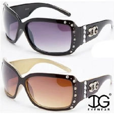 KLEO DESIGNER LUSSO OCCHIALI DA SOLE POLARIZZATI Avvolgere Donna Ragazza Grande Diamante