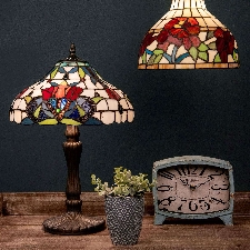 Lampada sospensione 5960 vetro colorato tiffany