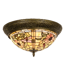 Mira - lampada da soffitto in stile Tiffany