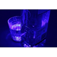 30196 2 PZ Luce Led Sottobottiglia Sottobicchiere Colore Blu Blue Luminoso Per D