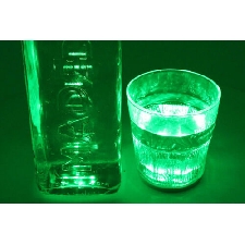 30196 2 PZ Luce Led Sottobottiglia Sotto Bicchiere Colore Verde Green Decorazion