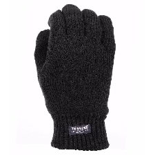 Thinsulate gebreide handschoenen zwart voor dames en heren