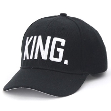 Pet/cap zwart KING voor heren