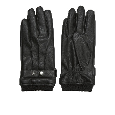 JACK & JONES Imitatieleren Handschoenen Heren Zwart