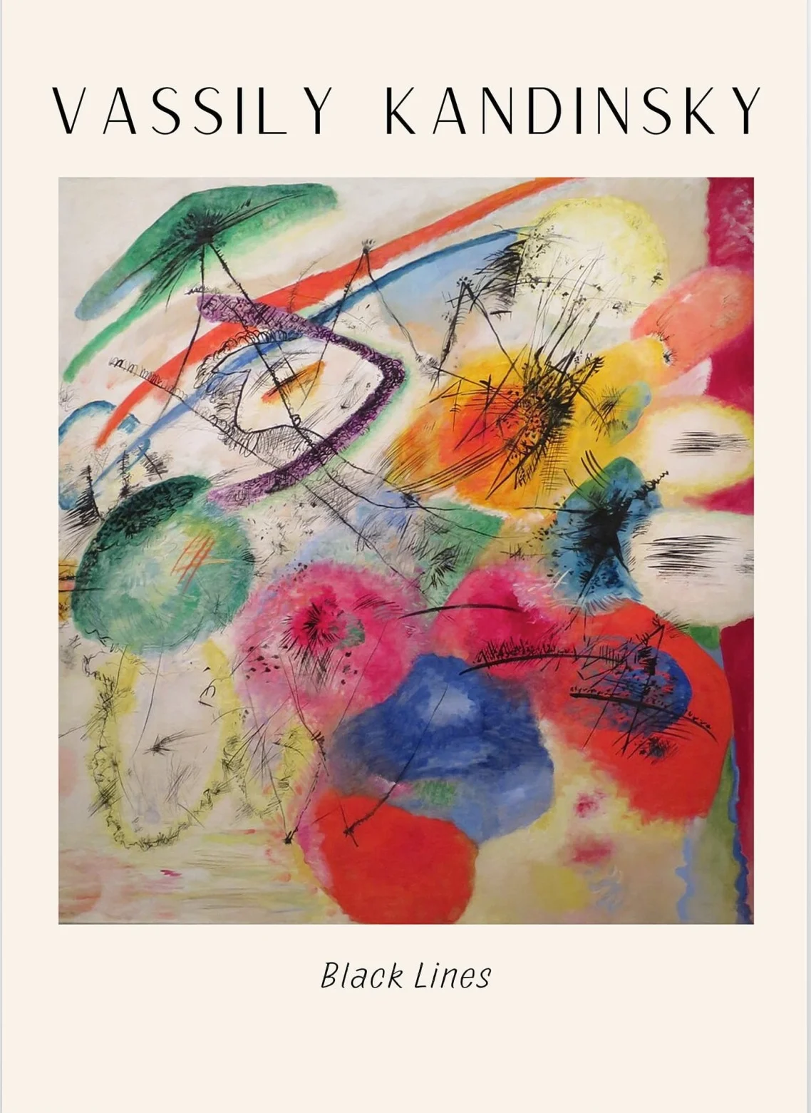 Affiche Vassily Kandinsky Black Lines