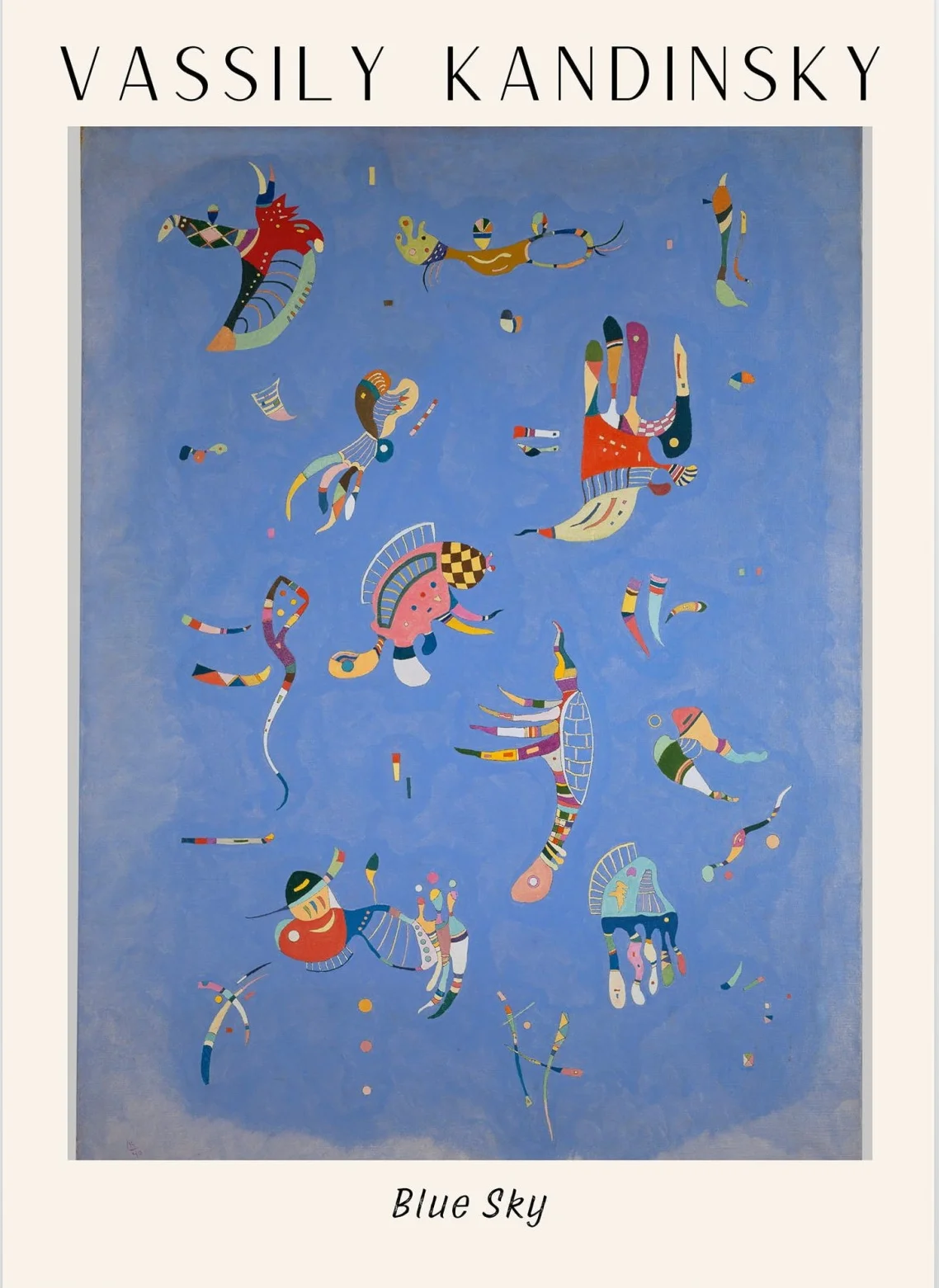 Affiche Vassily Kandinsky Blue Sky