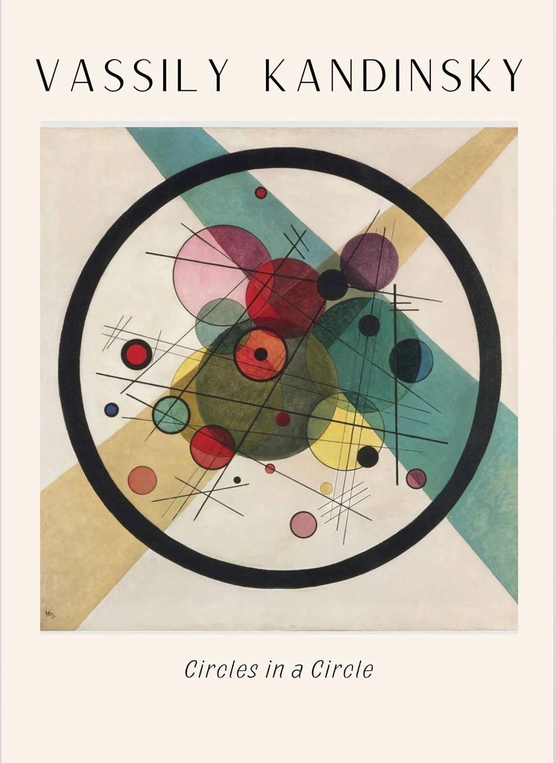 Affiche Vassily Kandinsky Circles in a Circle