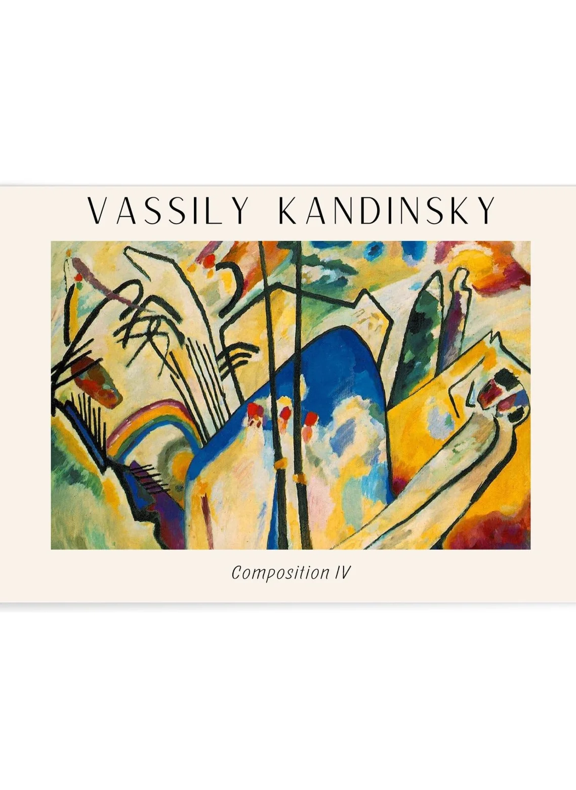 Affiche Vassily Kandinsky Composition IV