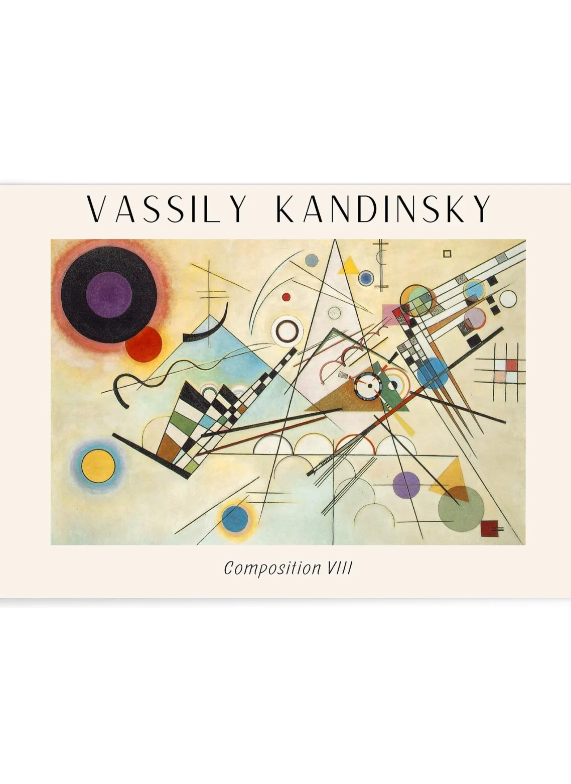Affiche Vassily Kandinsky Composition VIII