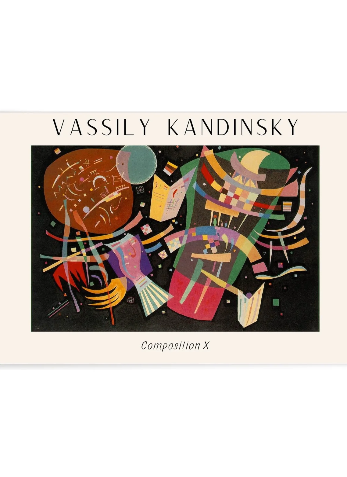 Affiche Vassily Kandinsky Composition X
