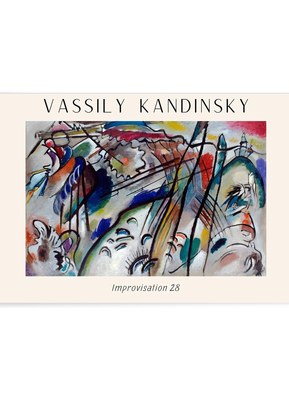 Affiche Vassily Kandinsky Improvisation 28
