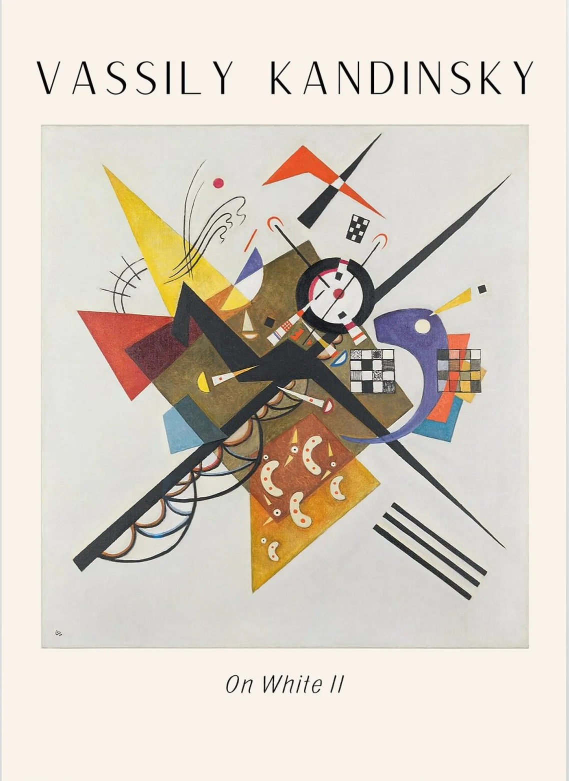 Affiche Vassily Kandinsky On White II