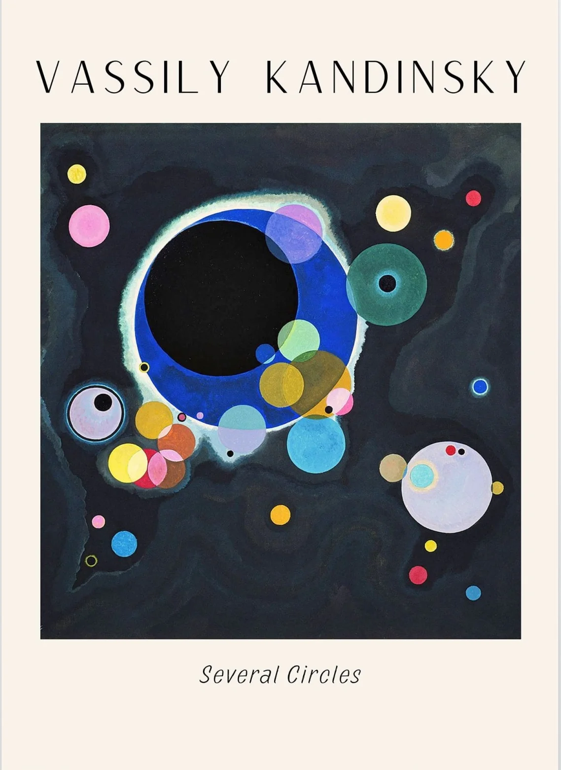 Affiche Vassily Kandinsky Several Circles