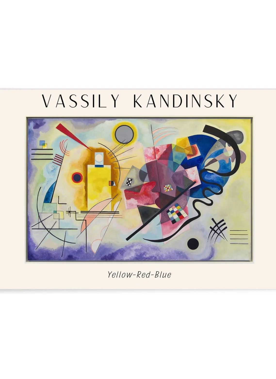 Affiche Vassily Kandinsky Yellow-Red-Blue