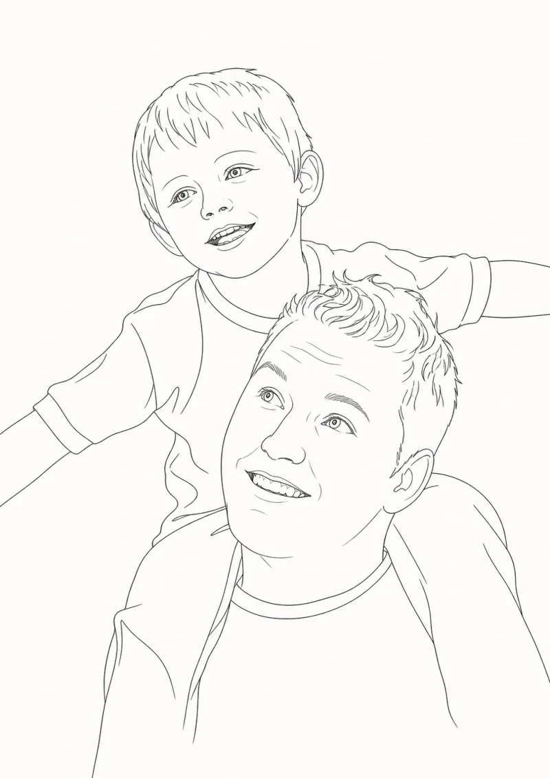 Exemple de Tableau Line Art