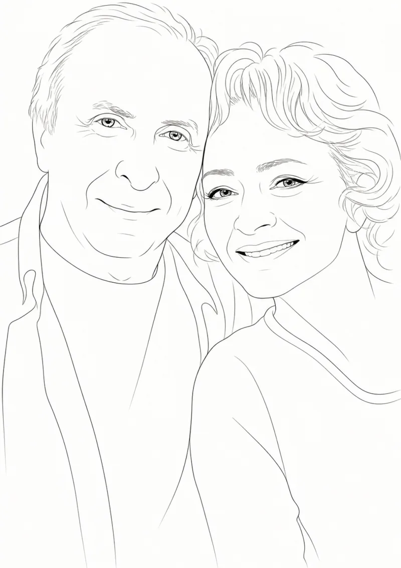 Exemple de Tableau Line Art