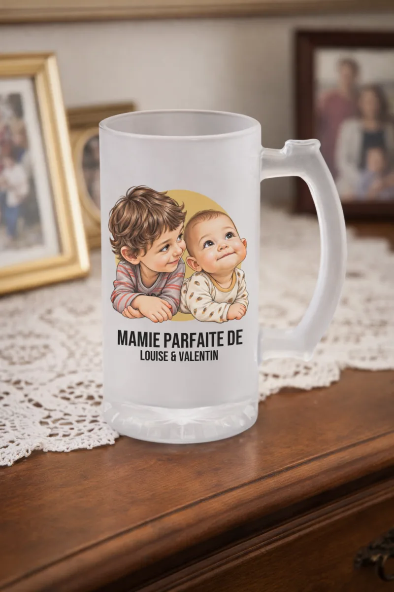 Chope caricature à personnaliser
