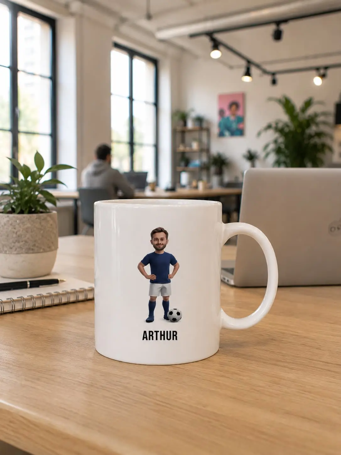 Mug personnalisé Footballeur