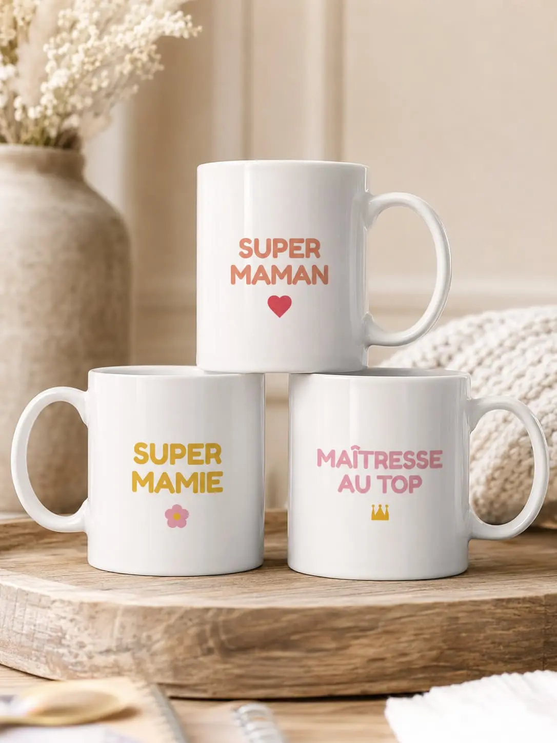 Mug personnalisé Texte + icône