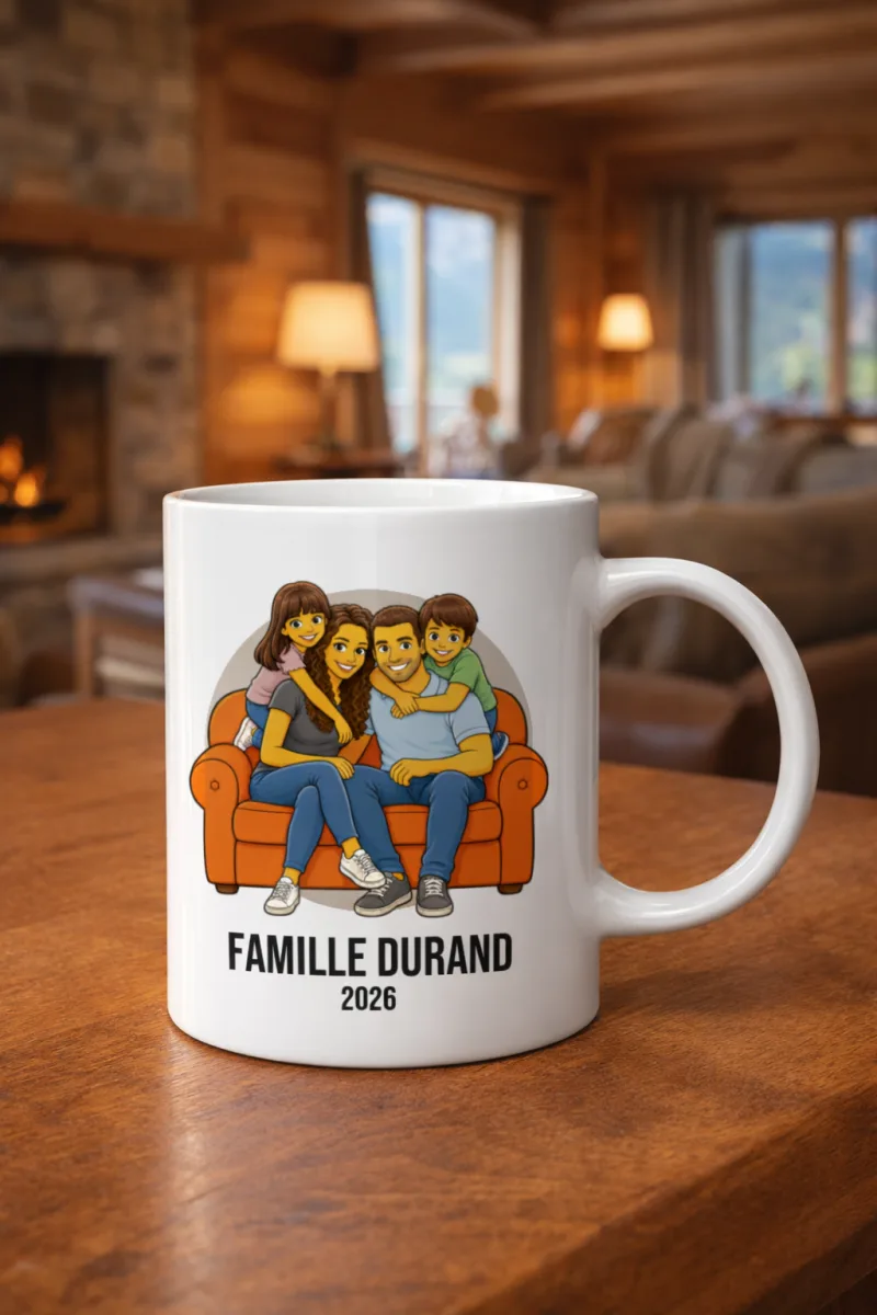 Mug personnalisé Cartoon jaune