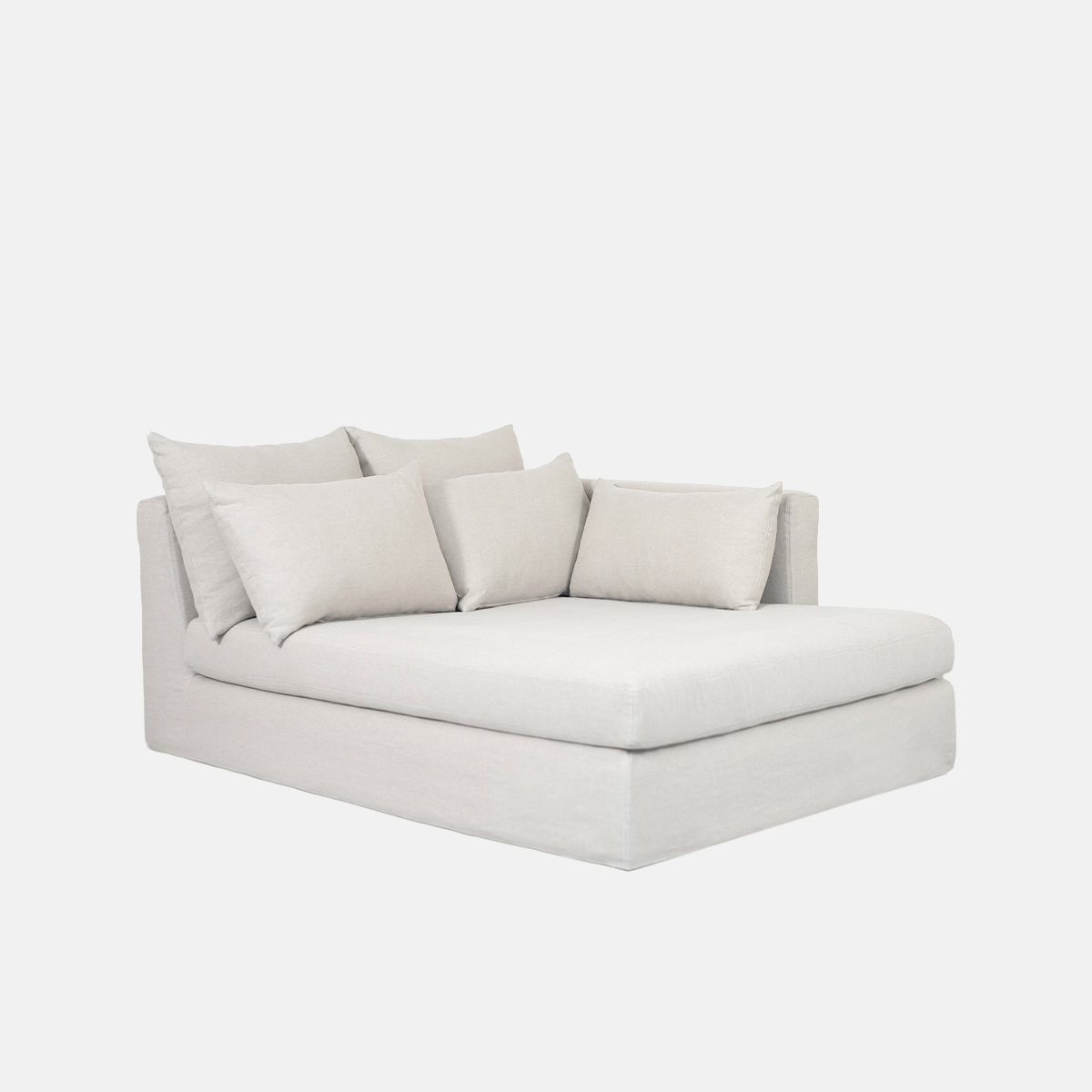 SuperBox sofa - Right armrest, L51 x D71 x H34 in - Cotton - image 1