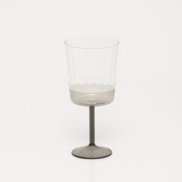 6 Drinking Glasses Eclat, Coal - Blown Glass - image 1