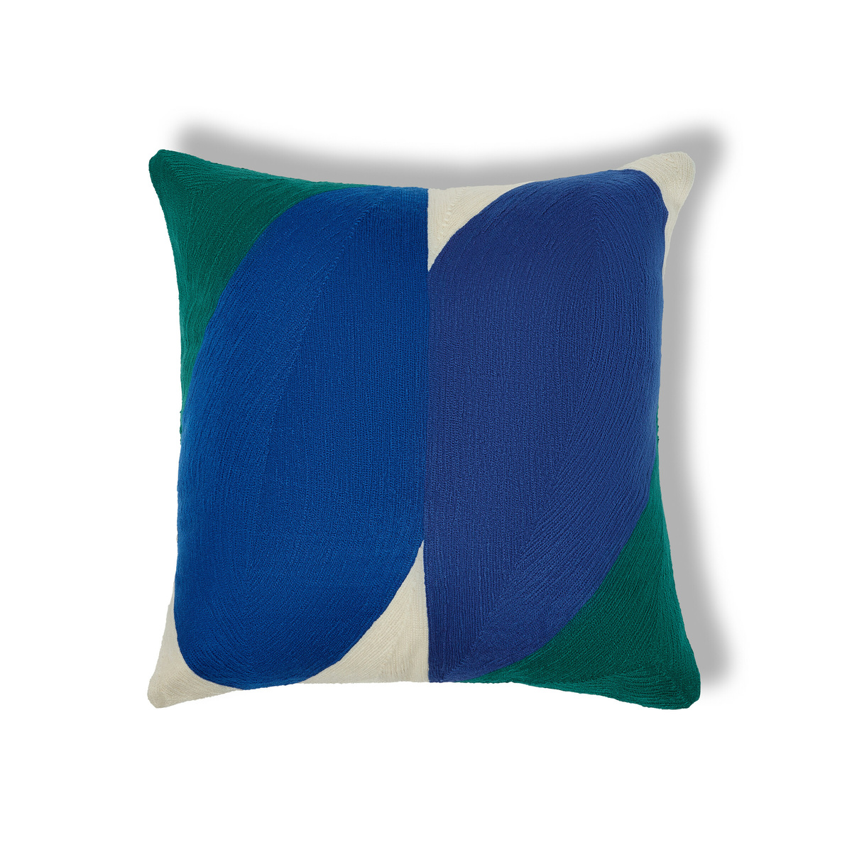 Cushion Illusion, Indigo Blue - 42 x 42 cm - Cotton - image 1