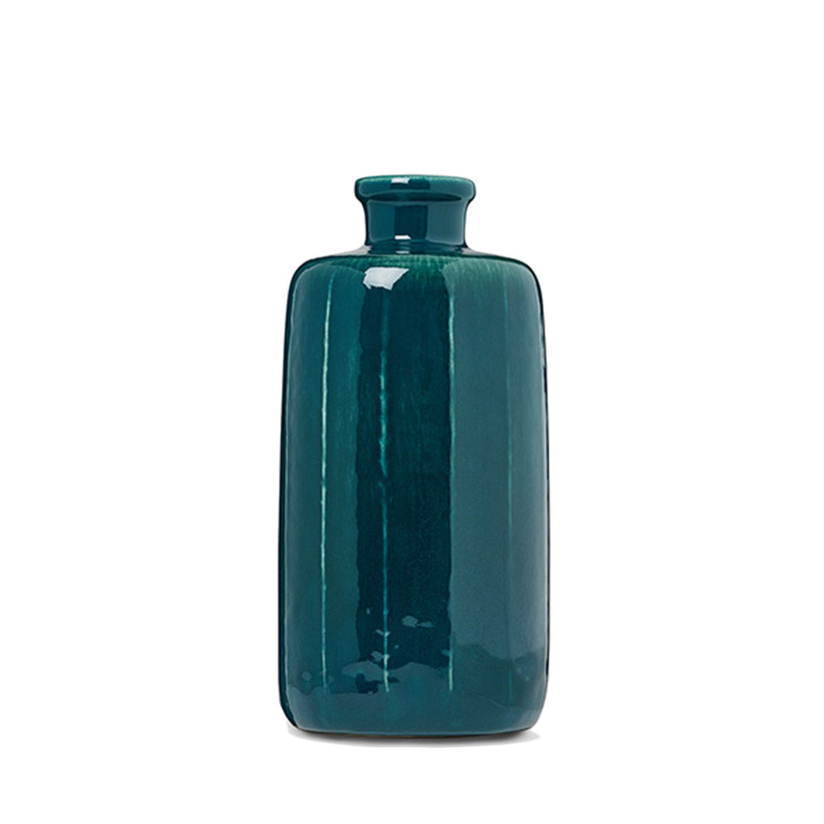 Vase Mini, Bleu Sarah - ø9 x H20 cm - Stoneware and enamel - image 1