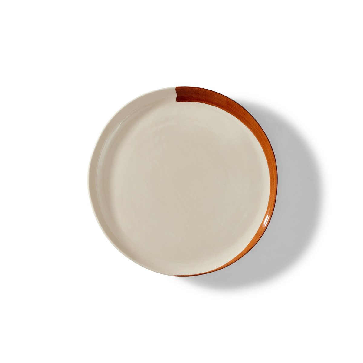 Assiette Plate Esquisse, Écorce - ø26 cm - Faïence - image 1