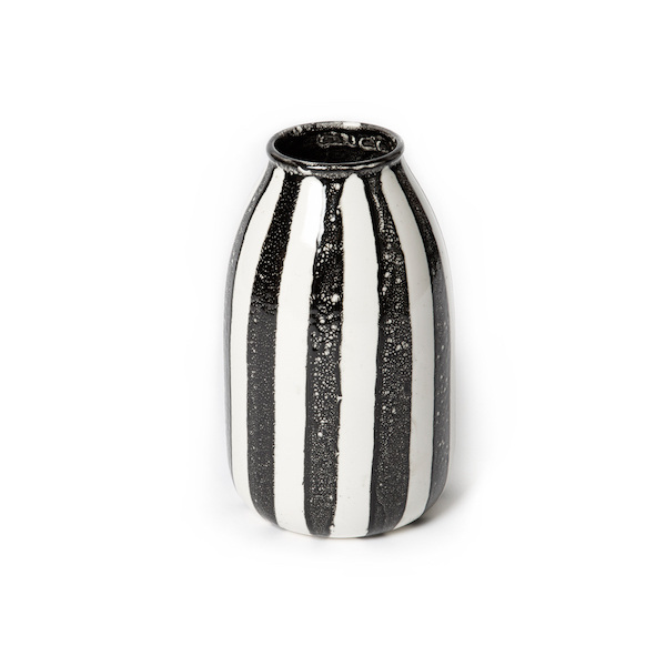 Decorative Vase Riviera, Black - H24 cm - Ceramic - image 1