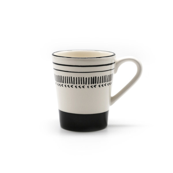 Mug Empreinte, Noir - H10,5 cm - Céramique - image 1
