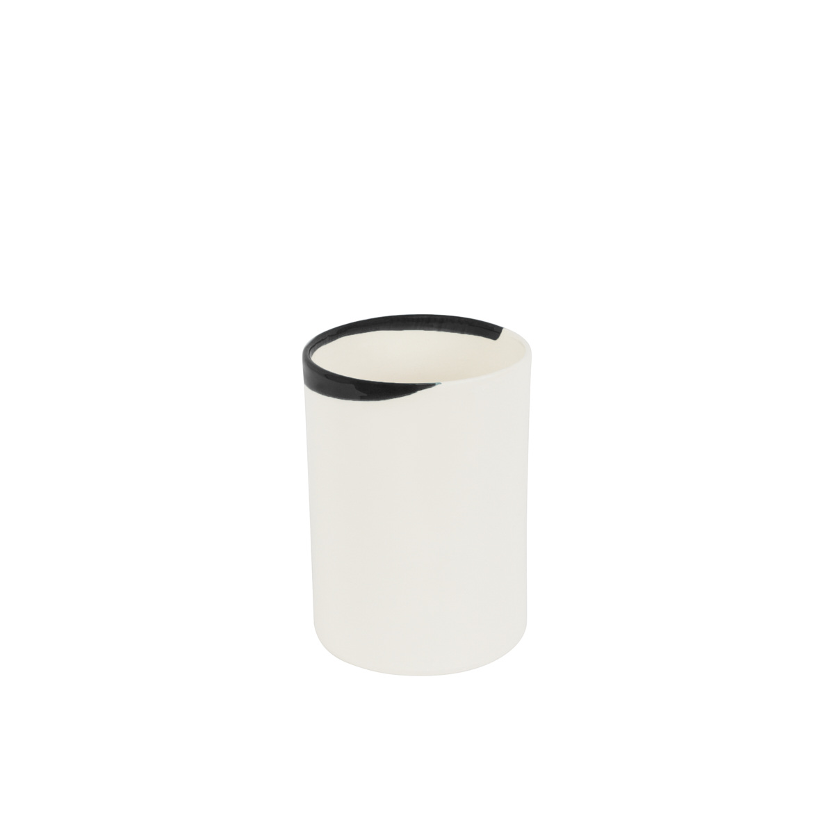 Cutlery Pot Esquisse, Black - H16 cm - Ceramic - image 1