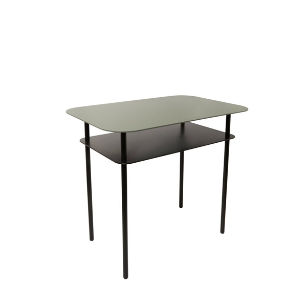 Side table Kara, Pistachio - L60 x L40 x H55 cm - Raw Steel - image 1
