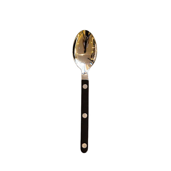 Shiny Coffee Spoon, Black / Ivory - Glossy finish - image 1