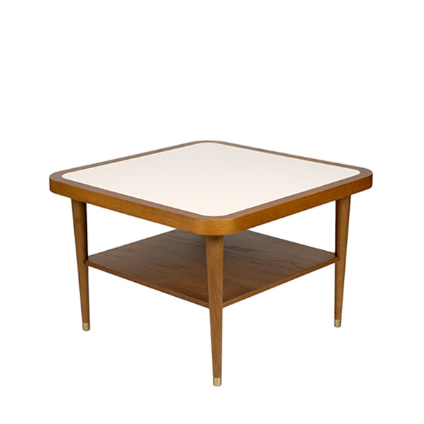 Table Basse Puzzle, Chêne / Blanc - L60 x l60 x H40 cm - Chêne - image 1