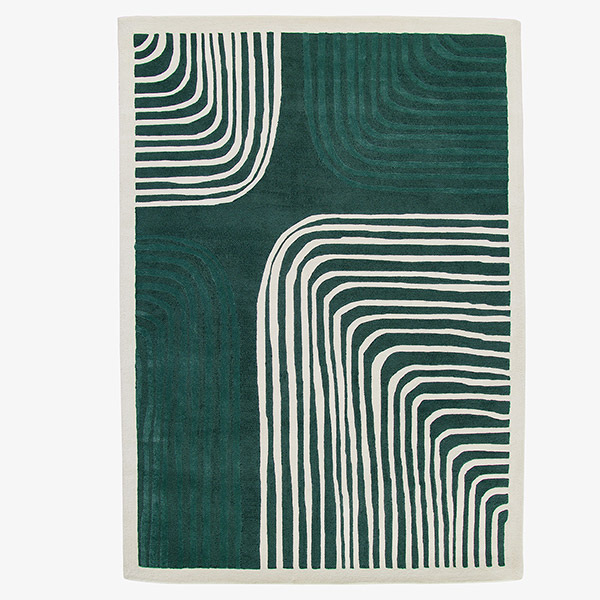 Carpet Labyrinth, Thé de Chine - 170 x 240 cm - Wool / Cotton - image 1