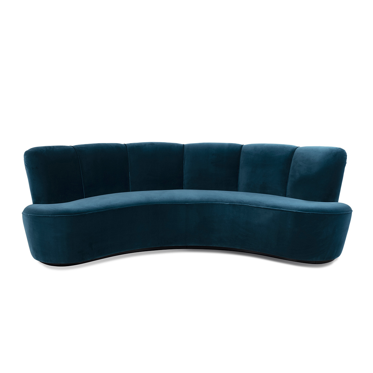 Sofa Sarah, Blue - W240 x D110 x H77 cm - Velvet - image 1