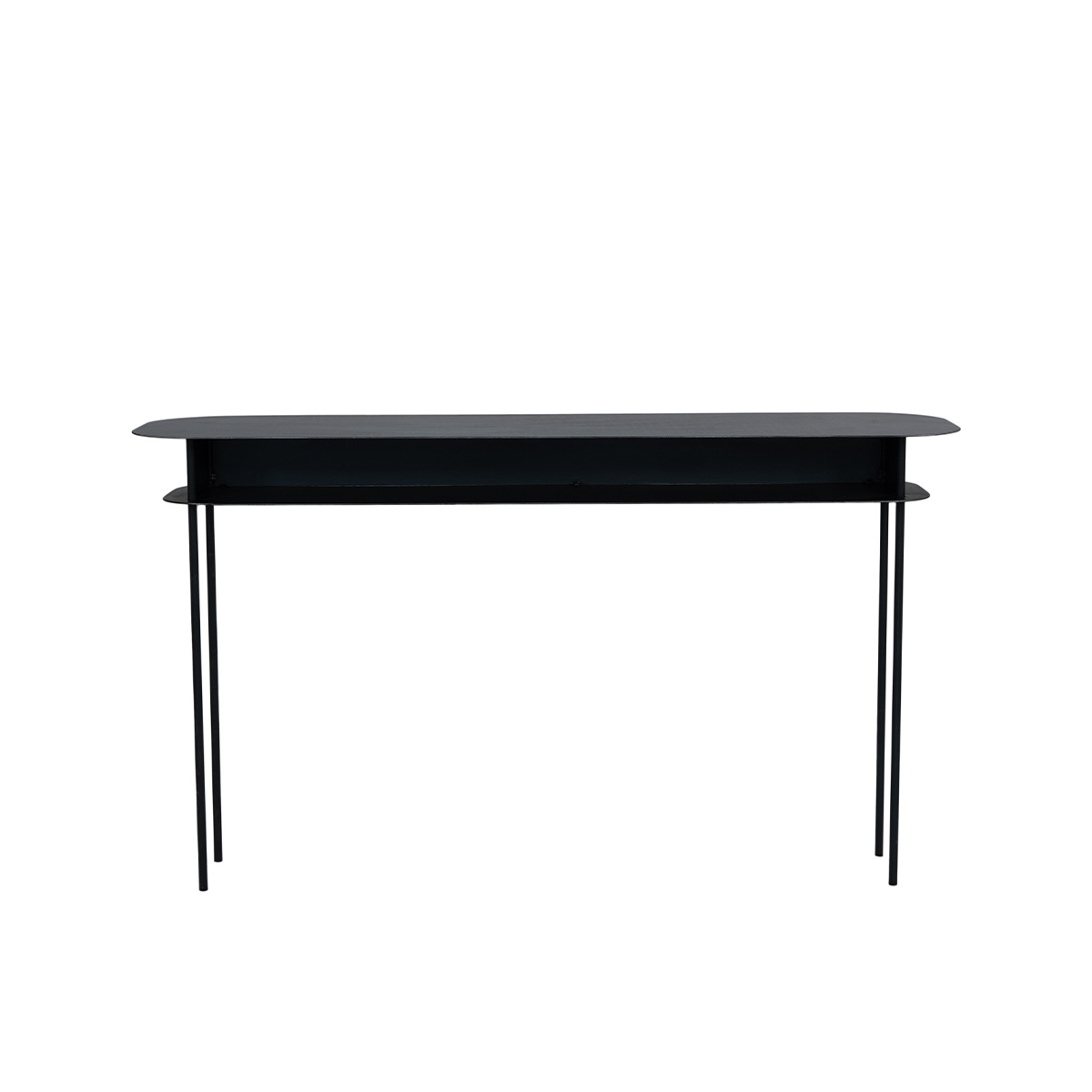 Console Table Tokyo, Black - Different sizes - Waxed steel - image 1